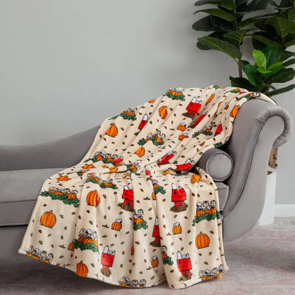 Peanuts Harvest Plush Throw