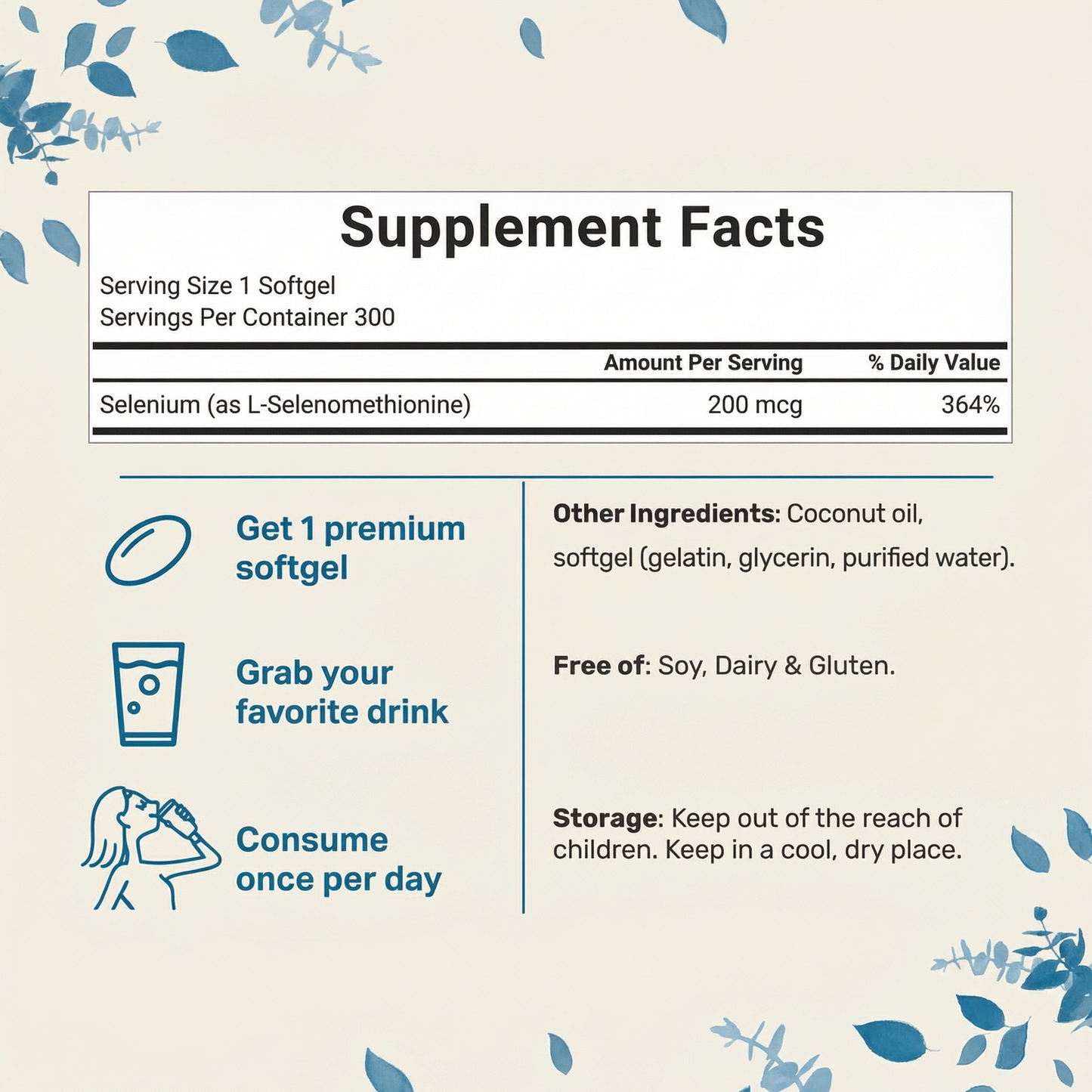 Selenium 200mcg Daily Complex